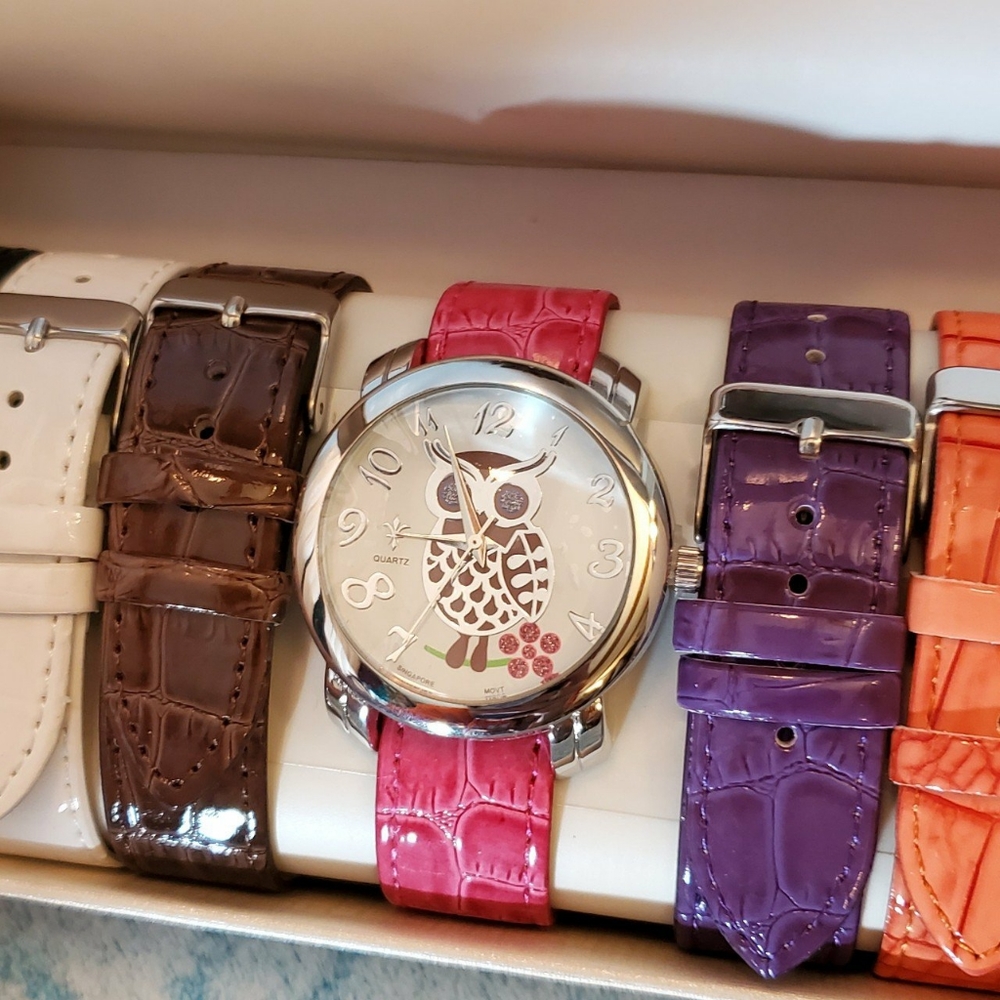 7 Band Owl Watch Gift Set